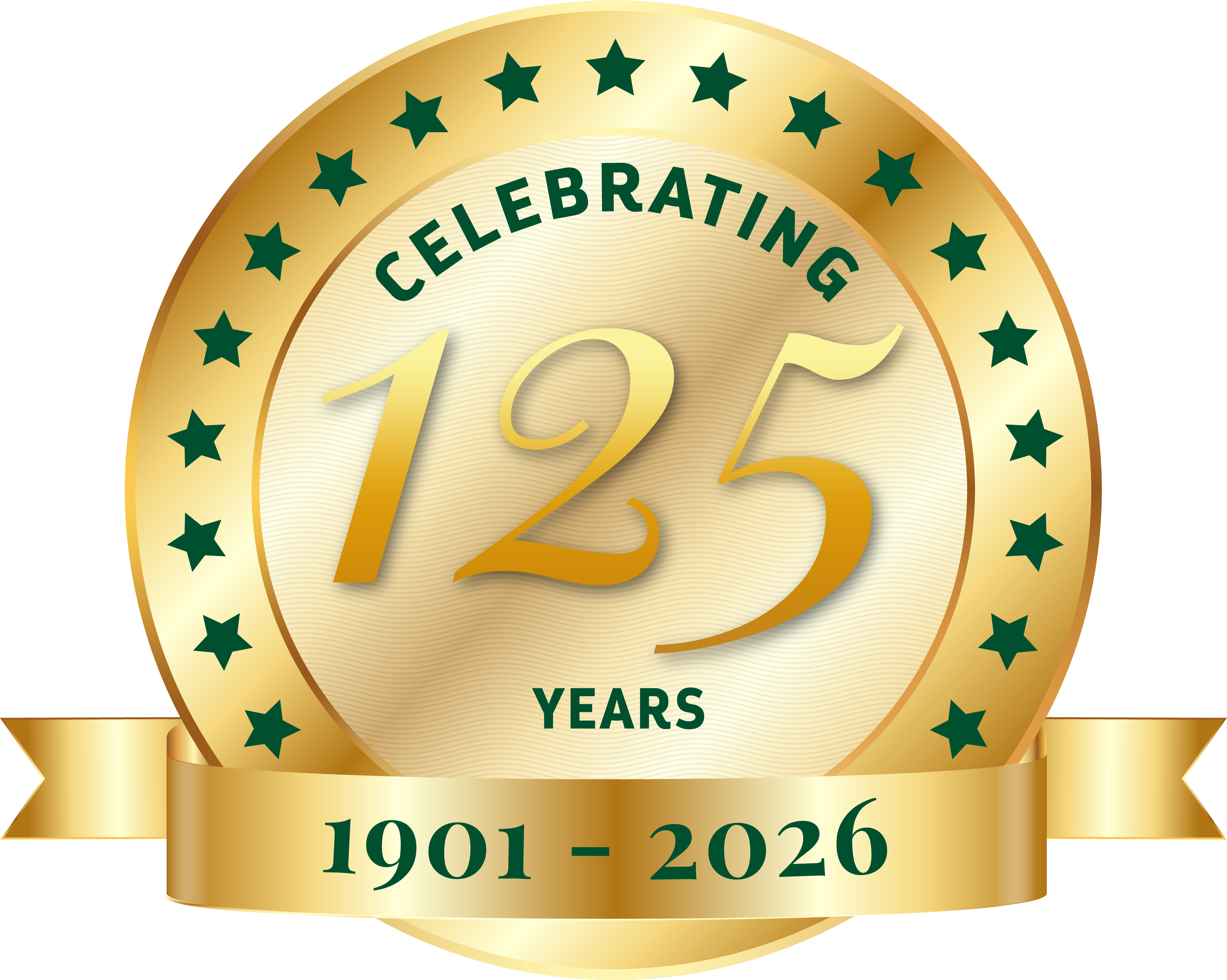 Celebrating 125 years, 1901 - 2026
